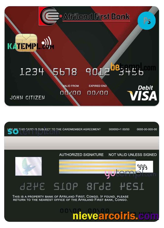 Congo Afriland First bank visa credit card
